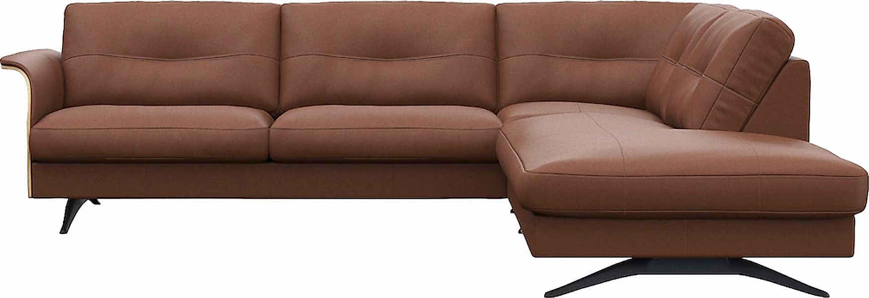 FLEXLUX Ecksofa "Glow bequem und komfortabel durch hochwertigen Sitzaufbau, günstig online kaufen