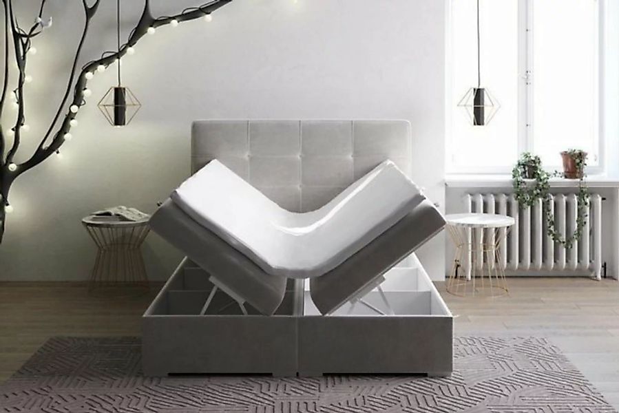 JVmoebel Boxspringbett Bett Schlafzimmer Luxus Textil Möbel Polstermöbel St günstig online kaufen