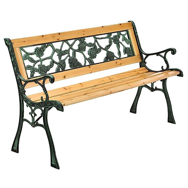 Juskys Gartenbank Venezia, bequeme Rückenlehne, wetterfeste Materialien, fü günstig online kaufen