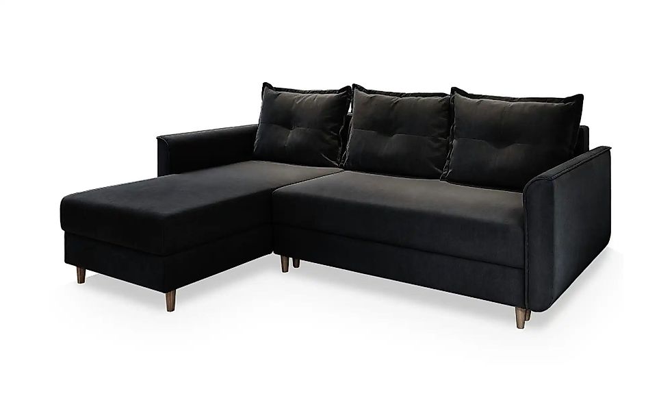 MASSENO Ecksofa   Pisan  ¦ schwarz ¦ Maße (cm): B: 220 H: 91 Polstermöbel > günstig online kaufen