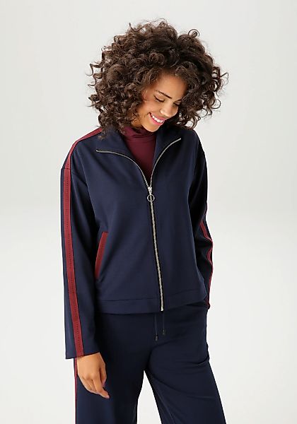 Aniston CASUAL Kurzjacke, mit Tapes an den Eingrifftaschen und langen Ärmel günstig online kaufen