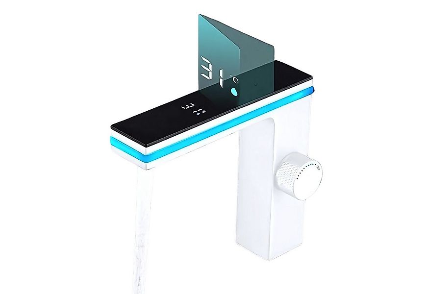 LuxaSteel Waschbeckenbrause Wasserhahn, Badarmatur, LED Wasserhahn (Komplet günstig online kaufen