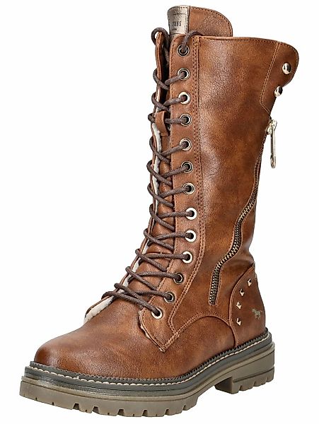 Mustang Shoes Schnürstiefel "Mustang Shoes Stiefel Lederimitat" günstig online kaufen