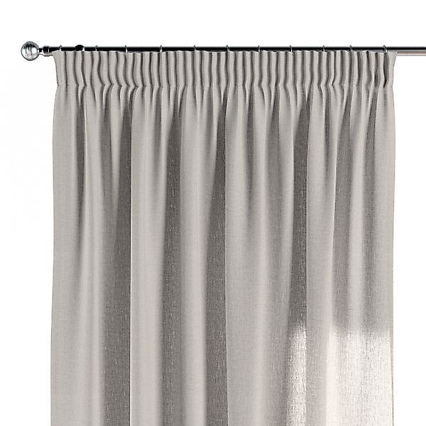 Vorhang mit Kräuselband, grau-beige, Leinen (159-15) günstig online kaufen