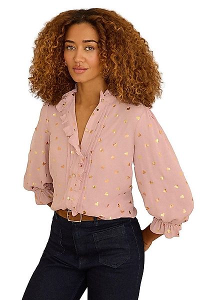 Love & Roses Rüschenbluse Love & Roses Bluse mit 3/4-Rüschenärmeln (1-tlg) günstig online kaufen