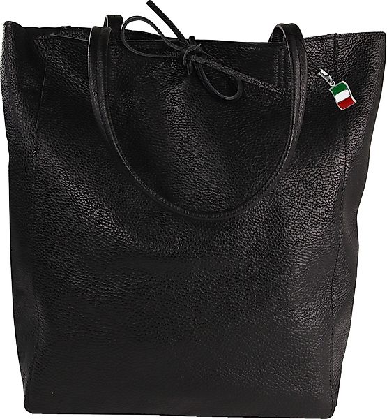FLORENCE Schultertasche Florence ital. Shopper Echtleder günstig online kaufen