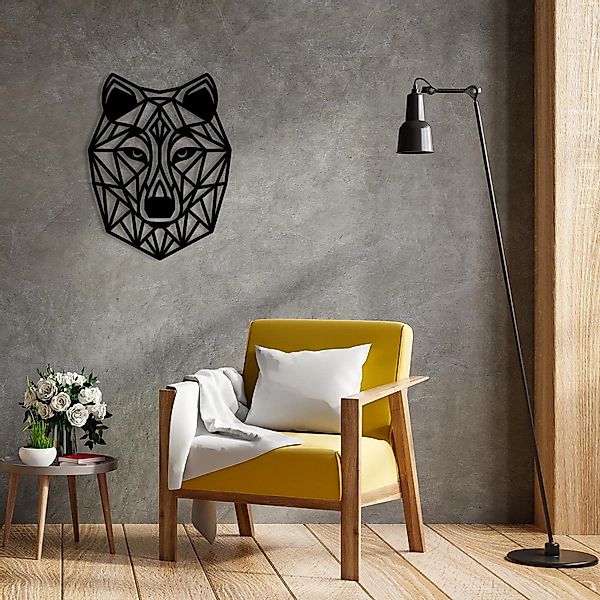 Namofactur 3D-Wandtattoo 3D Wandtattoo Wandbild Wolf günstig online kaufen