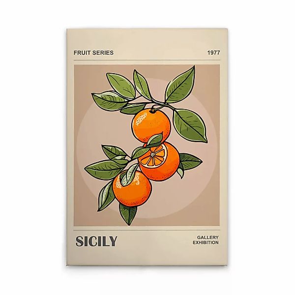 A.S. Création Leinwandbild "Citrus - Wandbild Beige Grün Orange Keilrahmen günstig online kaufen