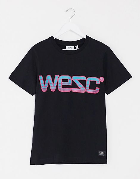 WESC – Mason Speed – T-Shirt mit Logo-Schwarz günstig online kaufen