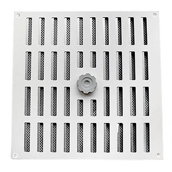 Häusler Lüftungsgitter LG 3030 SW Schiebegitter Alu Weiss PVD 300 x 300 Abl günstig online kaufen