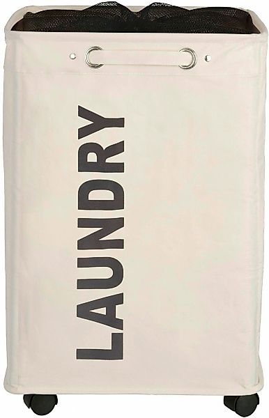 Wenko Wäschesammler Quadro 79, Beige günstig online kaufen