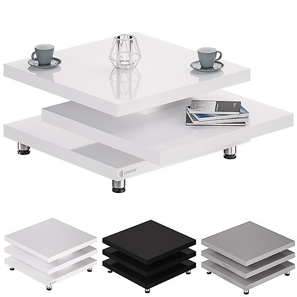 Casaria Couchtisch New York, Holz Weiß günstig online kaufen