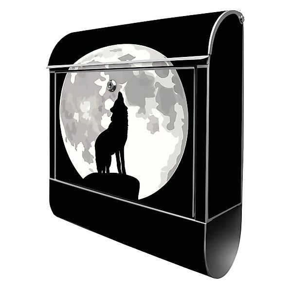 Banjado Design Briefkasten Silber Pulverbeschichtet 39x47x14cm 2 Schlüssel günstig online kaufen