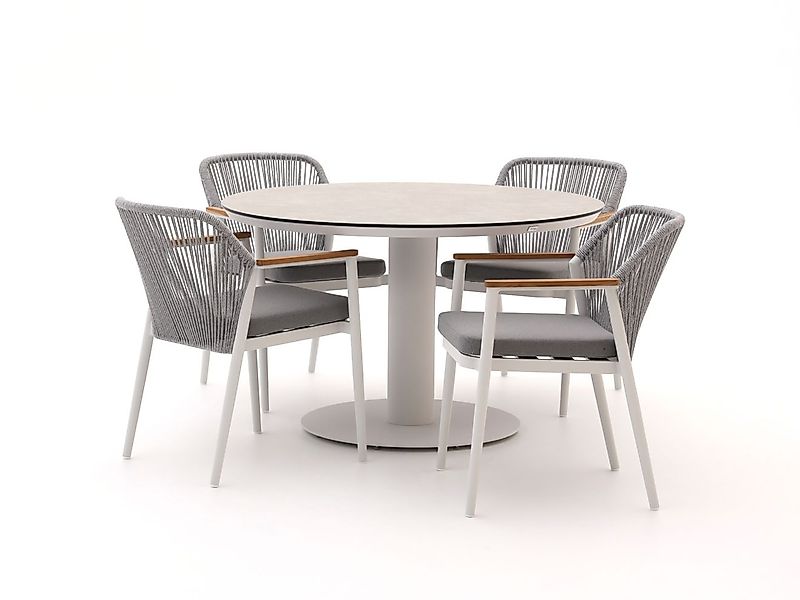 Bellagio Florentina/La Fonte ø 120 cm Gartenmöbel-Set 5-teilig günstig online kaufen