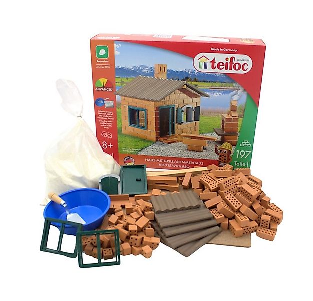 teifoc Haus mit Grill Steinbaukasten, (Bastelset für Kinder ab 8 Jahren, 18 günstig online kaufen