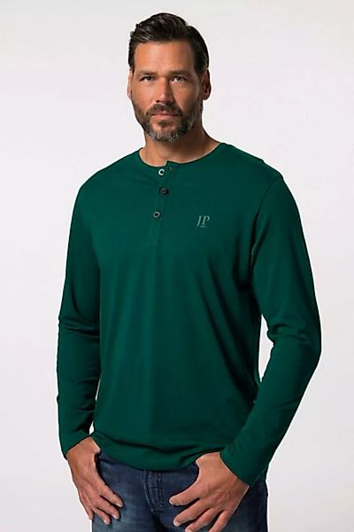 JP1880 T-Shirt JP 1880 Henley Basic Shirt Langarm Knopfleiste günstig online kaufen