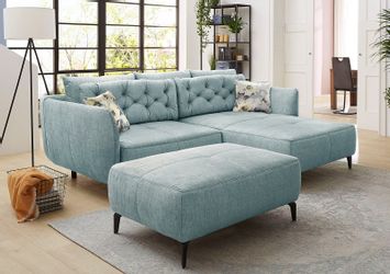 Jockenhöfer Gruppe Hocker "Salo" im Retrolook mit Wellenunterfederung und f günstig online kaufen