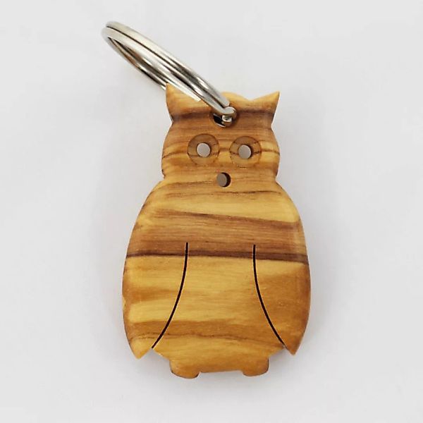 Schlüsselanhänger Aus Holz "Eule" günstig online kaufen
