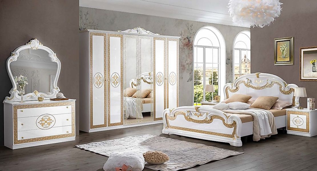 Interdesign24 Schlafzimmer-Set Paola, (im klassischen Barock Stil, 6-Teilig günstig online kaufen