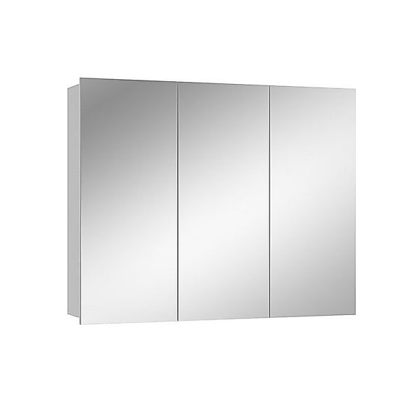 Vicco Badspiegelschrank Sola Weiß 100 x 80 cm mit 3 Türen günstig online kaufen