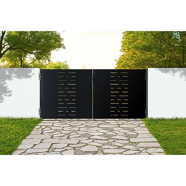 Casanoov Nali Arlberg Drehtorpaket 3X1 4M & Tor H 140Cm Schwarz günstig online kaufen