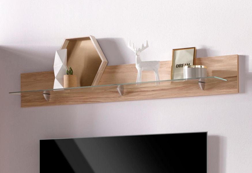 Home affaire Wandboard "Denis" mit Glasboden günstig online kaufen