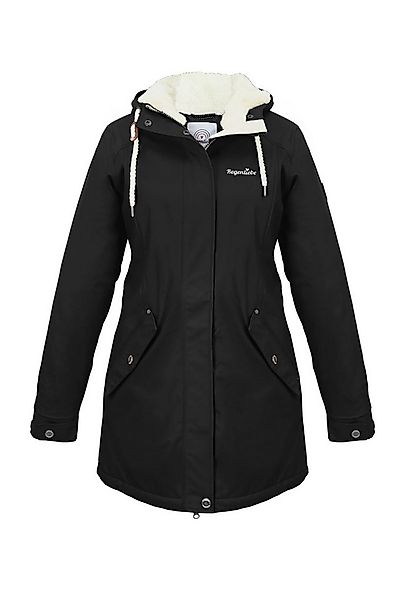 Regenliebe Regenjacke Friesennerz schwarz Regenparka mit Teddyfleece gefütt günstig online kaufen
