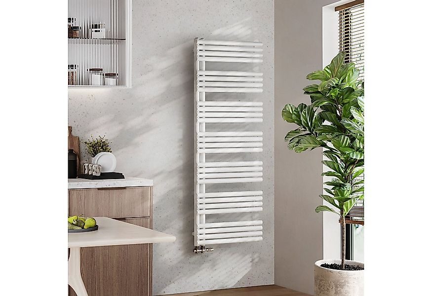 EMKE Badheizkörper Design, Rundrohr Handtuchheizkörper, seitenanschluss, Ha günstig online kaufen