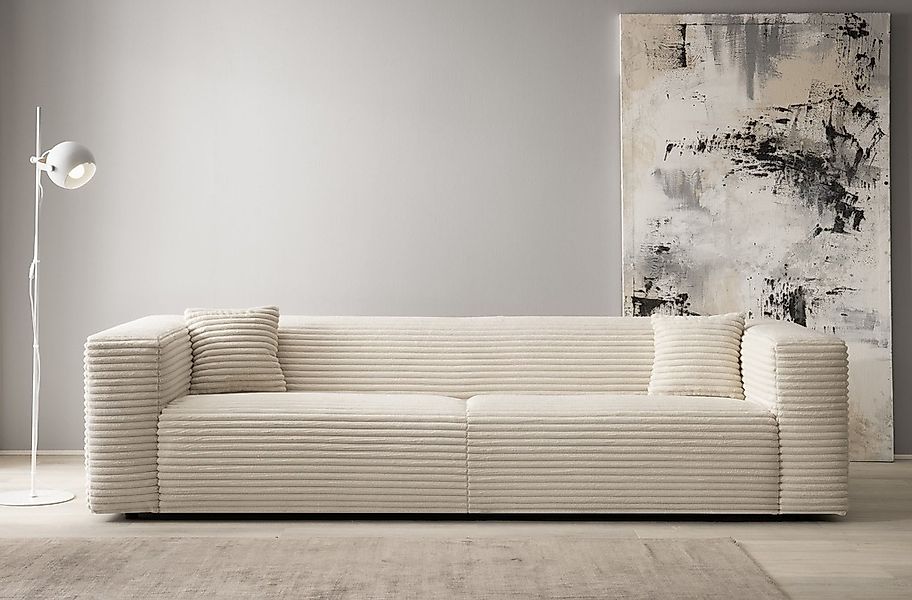 Home affaire 3-Sitzer "BAKELS, Couch in Cord oder Boucle-Stoff, Sofa im mod günstig online kaufen