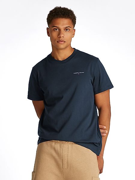 Tommy Jeans T-Shirt "TJM SLIM LINEAR CHEST SS TEE EXT" mit Logodruck günstig online kaufen