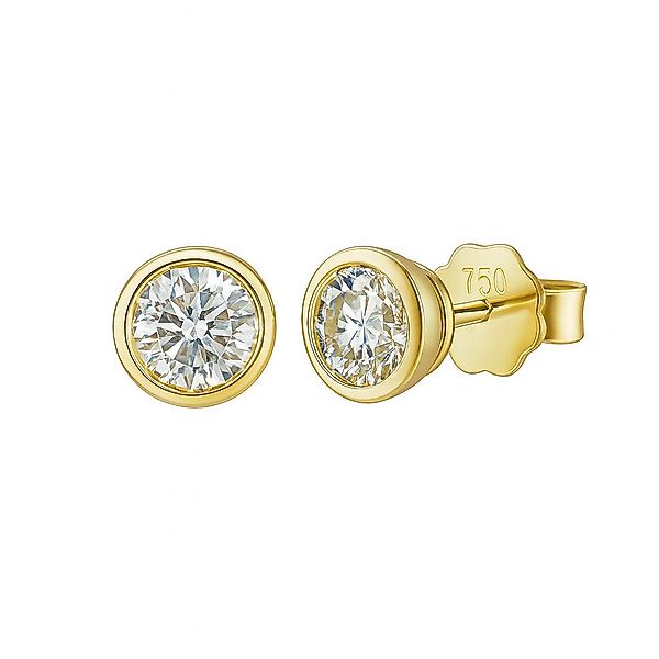 Webgoldschmied Paar Ohrstecker Ohrstecker 750 Gelbgold günstig online kaufen