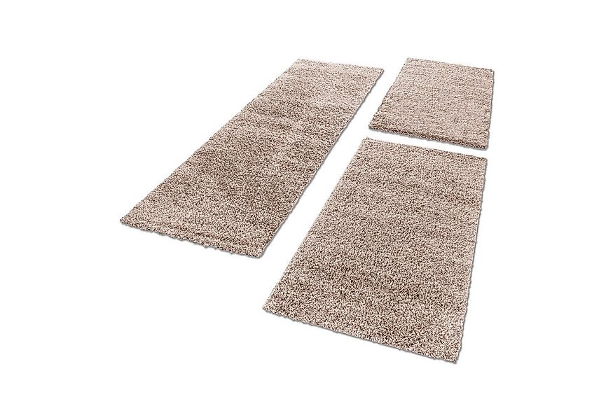 Carpettex Hochflor-Bettumrandung Unicolor - Einfarbig, Höhe 30 mm, (Bett-Se günstig online kaufen