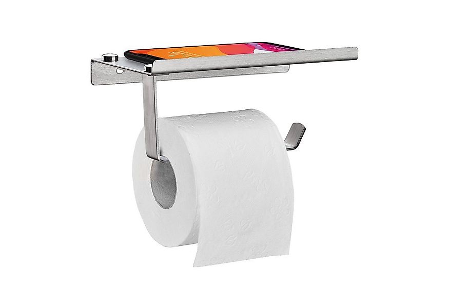 relaxdays Toilettenpapierhalter mit Ablage günstig online kaufen