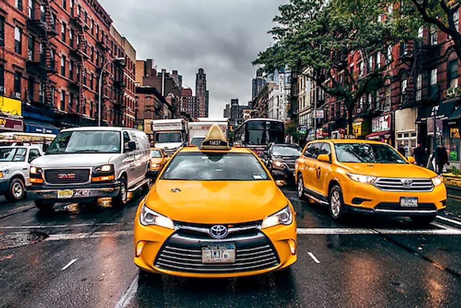 Papermoon Fototapete »New Yorker Taxis« günstig online kaufen