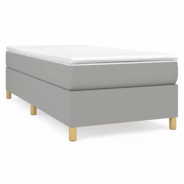 vidaXL Boxspringbett Dunkelgrau 90x200 cm Stoff1399761 günstig online kaufen