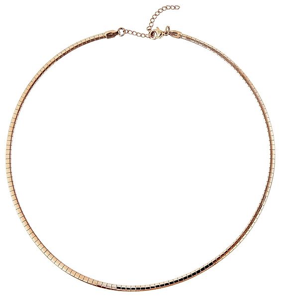 AKZENT Edelstahlkette Teresa Omega-Halsreif, Edelstahl, Ionenplattiert, günstig online kaufen