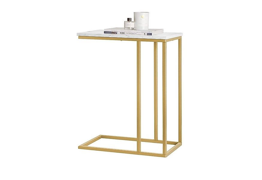 SoBuy Beistelltisch FBT87/44, C-Form, mobiler Kaffeetisch, Wohnzimmer Schla günstig online kaufen