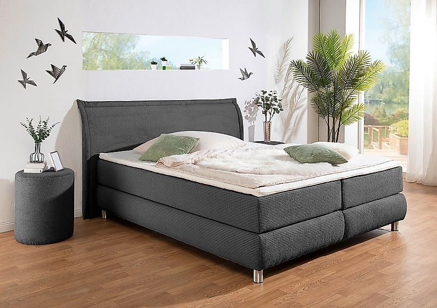INOSIGN Boxspringbett ""Coloma" erhältlich in H2, H3 oder H4 inkl. Topper", günstig online kaufen