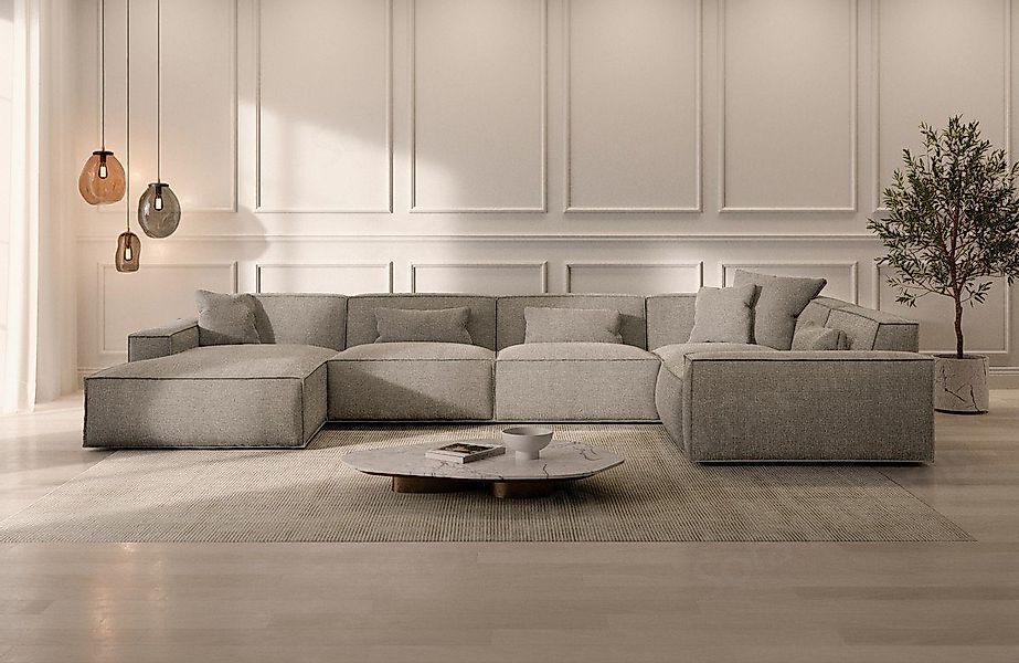 Sofa Dreams Wohnlandschaft Sofa Strukturstoff Polstersofa günstig online kaufen