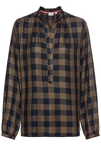 camel active Langarmbluse Regular Fit Karobluse aus Viskose günstig online kaufen