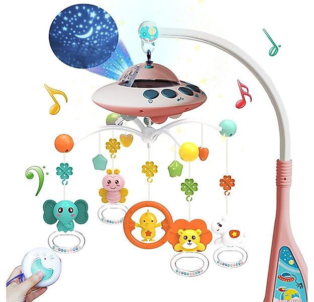 CLTYQ Mobile Mobile für Babybett, Elektrisches Mobile mit Licht, Musikmobil günstig online kaufen