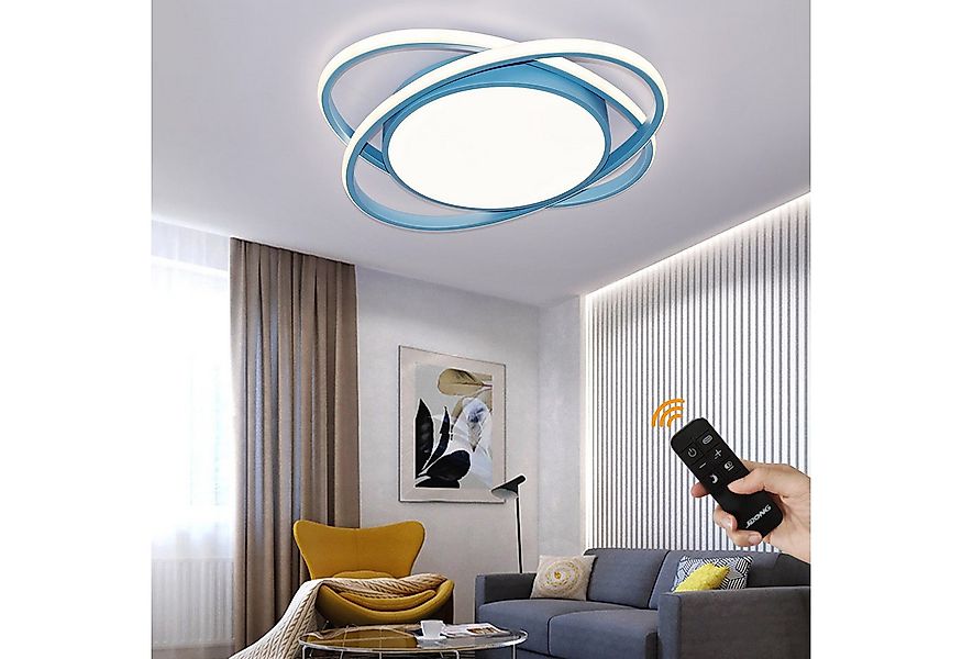 JDONG LED Deckenleuchte 50CM/52CM/60CM Deckenlampe Dimmbar Mit Fernbedienun günstig online kaufen