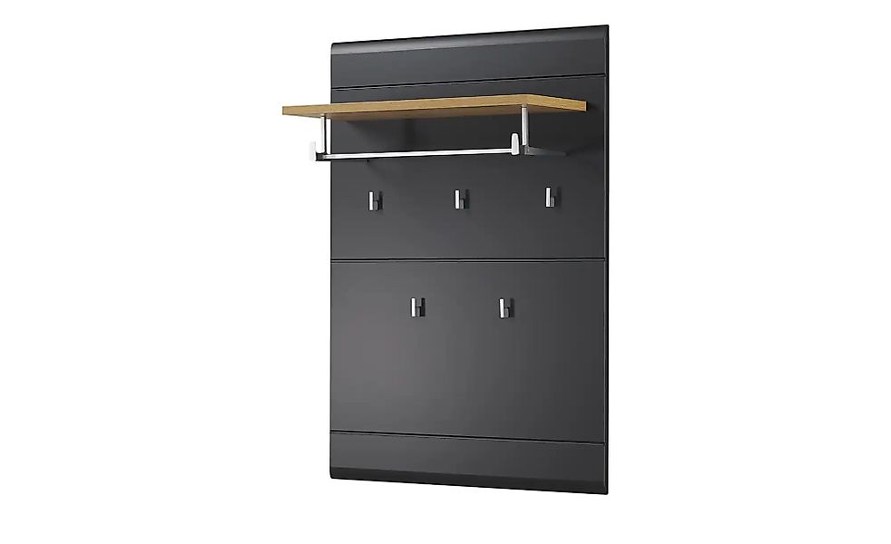 Garderobenpaneel  Cortina ¦ schwarz ¦ Holzwerkstoff ¦ Maße (cm): B: 80 H: 1 günstig online kaufen