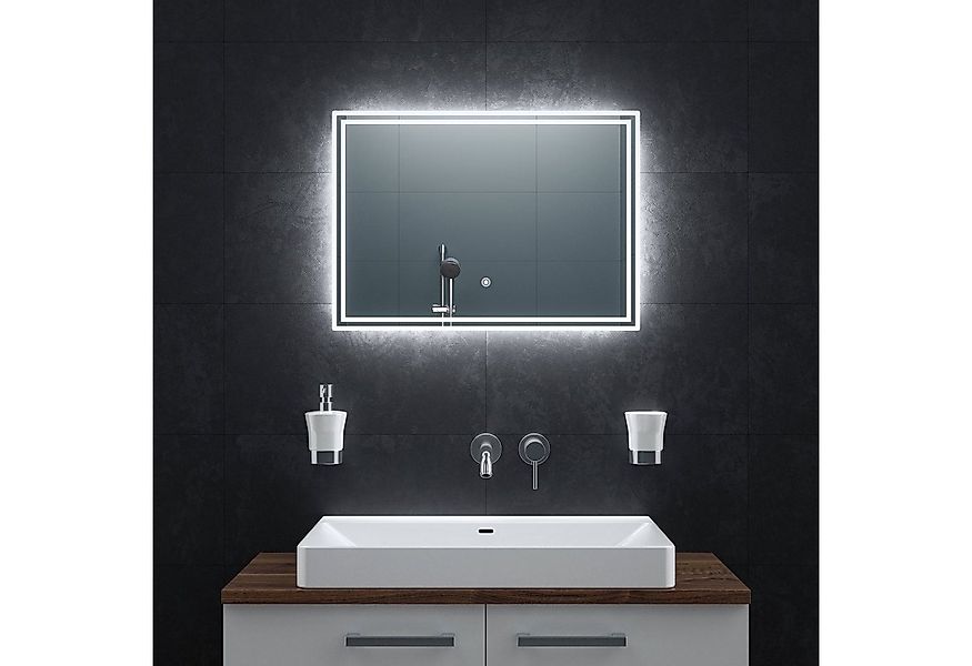 Bringer Badspiegel BRS107, Badezimmerspiegel mit Anti-Beschlag und Speicher günstig online kaufen