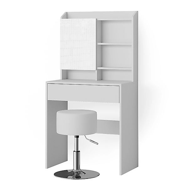 Vicco Schminktisch Laura Weiß 70 cm mit Hocker günstig online kaufen