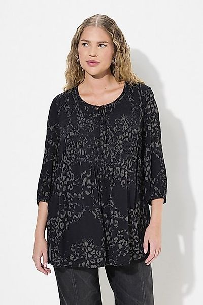 Ulla Popken Tunika Smokbluse floraler Druck günstig online kaufen
