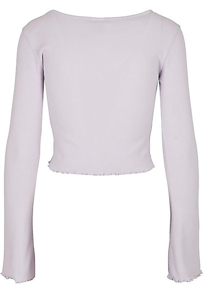 URBAN CLASSICS Langarmshirt "Urban Classics Damen Ladies Cropped Rib Cardig günstig online kaufen