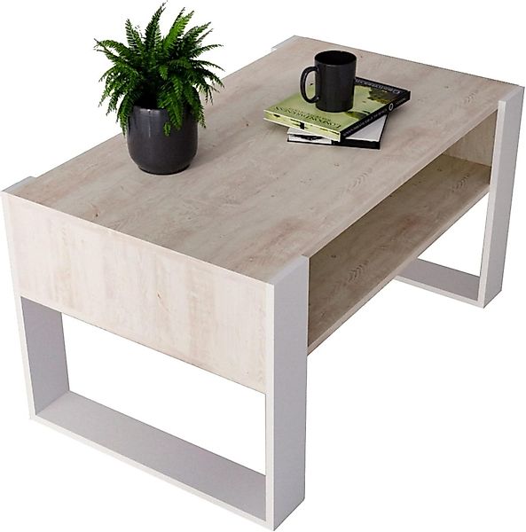 CraftPAK Wohnzimmertisch Wohnzimmer Tisch KARO92 Couchtisch günstig online kaufen