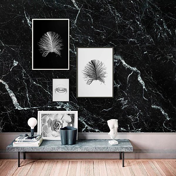 KOMAR Vlies Fototapete - Marble Nero - Größe 400 x 250 cm mehrfarbig Gr. on günstig online kaufen