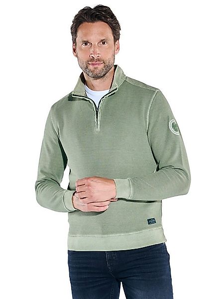 Engbers Sweatshirt Herren Sweatshirt in Satin-Warenqualität, Khaki günstig online kaufen
